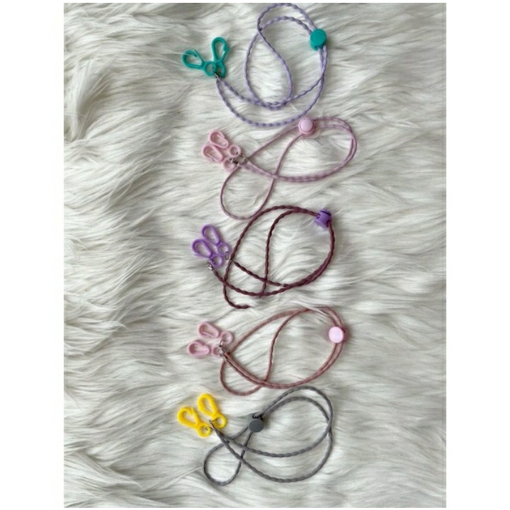 STRAP TALI MASKER CLAY BOBA POLOS ANAK || KALUNG MASKER HAND MADE