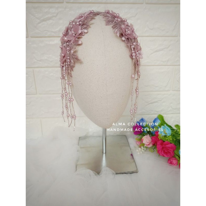 (COD) Headpiece simple juntai payet warna 1