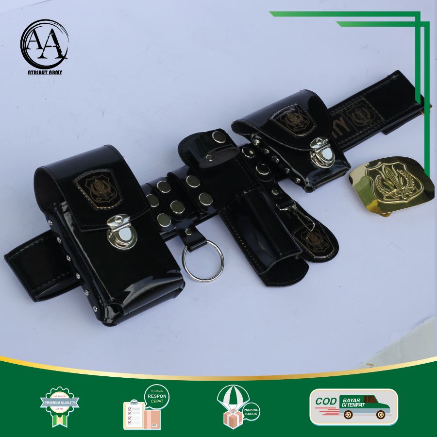 Sabuk Kopel Satpam Security &amp; Bangkol | Perlengkapan Atribut Ikat Pinggang Security Satpam - KS01