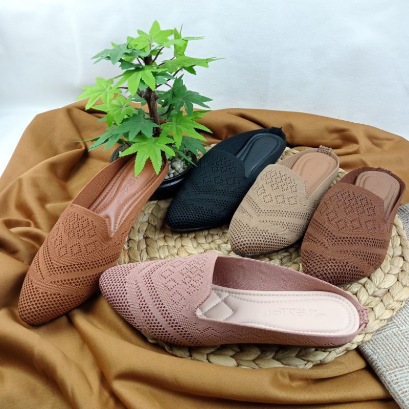 Sandal Flat Wanita , Sandal Mules JEA 90