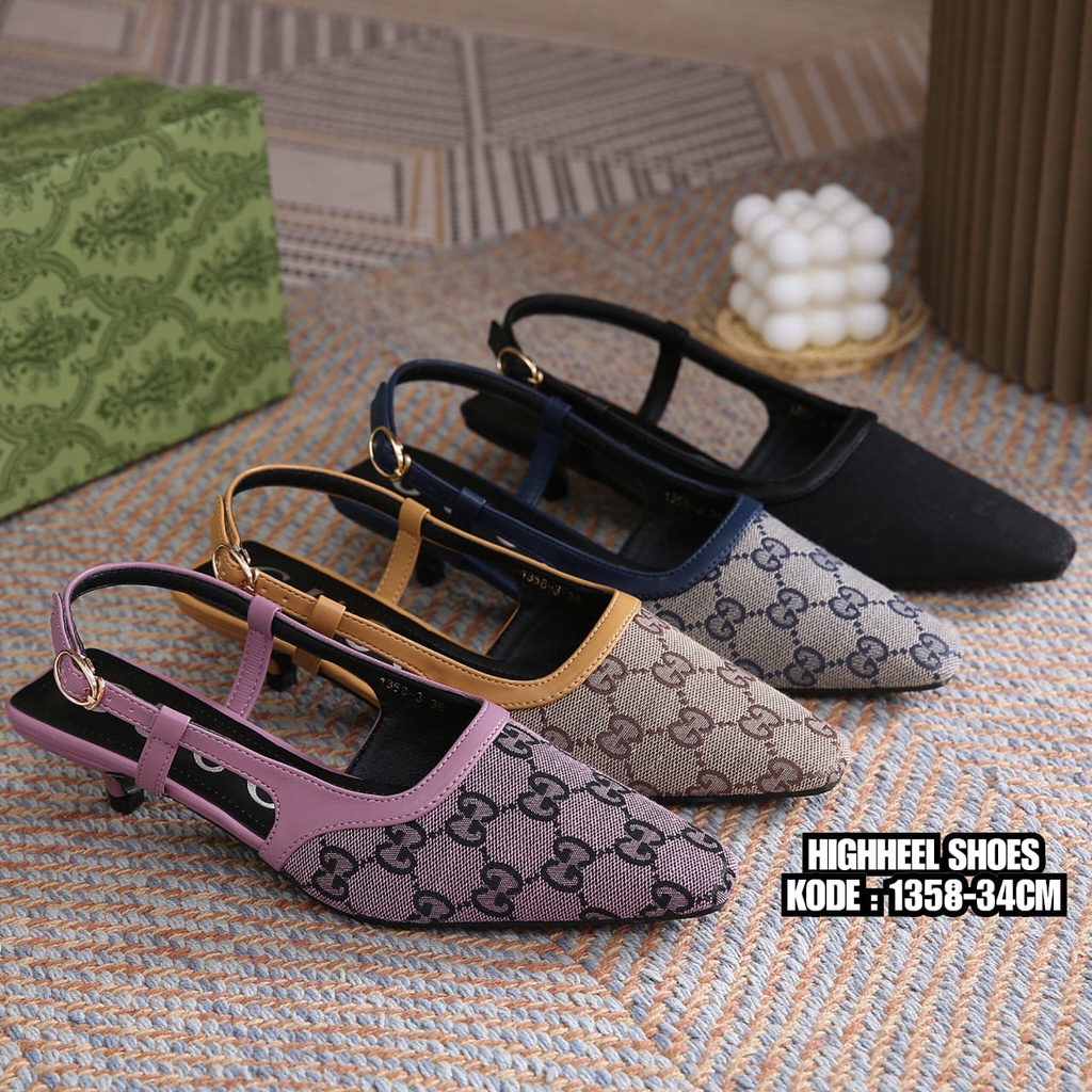 HIGHHEEL SHOES  1358-3  ( NOTE SIZE LUAR CEK INSOLE KETERANGAN )