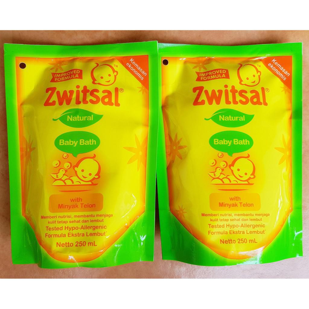 Zwitsal Natural Baby Bath Minyak Telon 250ml 250 ml Refill 300ml 300 ml Pump