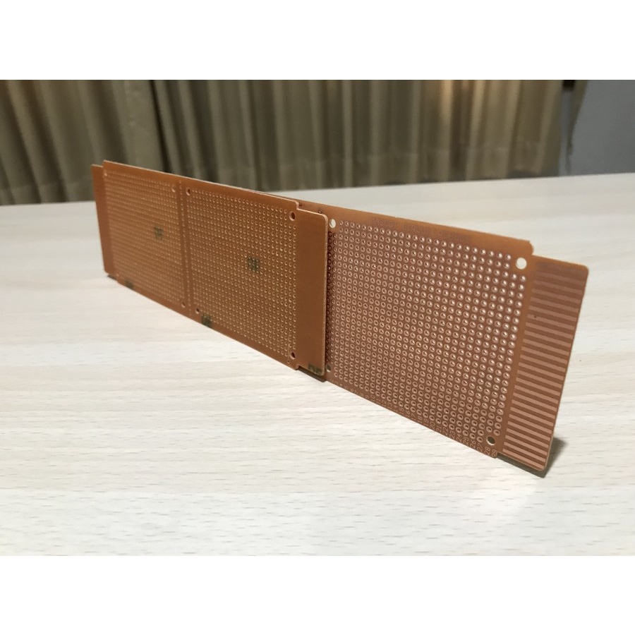 PCB TITIK LUBANG IC SINGLE LAYER 18.5 CM x 7.2 CM