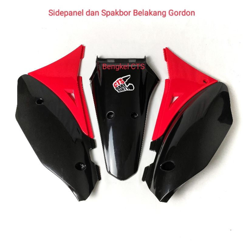 Paket SIDEPANEL COVER SAYAP BELAKANG dan SPAKBOR FENDER BELAKANG GORDON