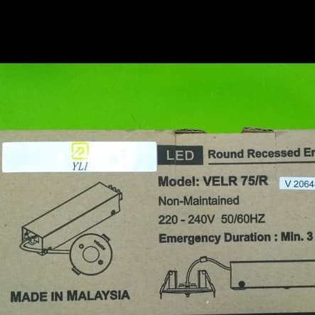 Led Panel Emergency VELR75/R