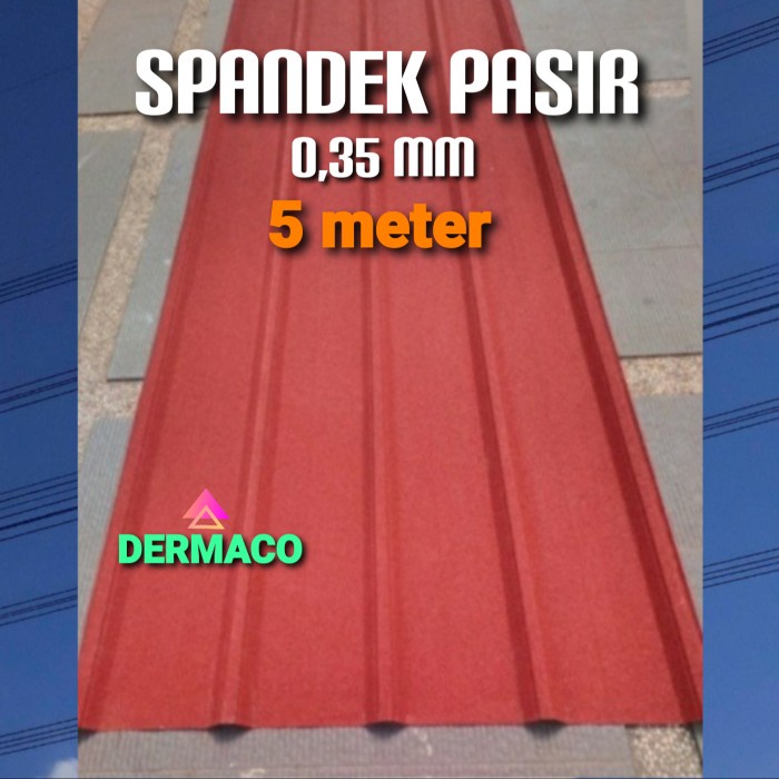 SPANDEK PASIR 0,35 mm x 5 meter / ATAP SPANDEK PASIR / SPANDECK