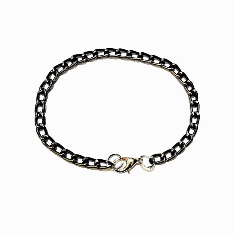 Zhu Black Chain Bracelet Gelang Rantai Hitam