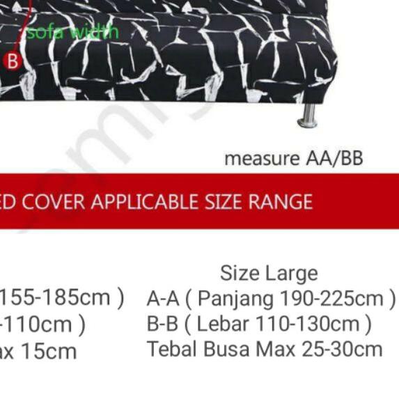 ➱ COVER SOFA BED INFORMA SARUNG SOFABED STRETCH ELASTIS WARNA POLOS ELASTIS PENUTUP BUNGKUS SOFA LIP