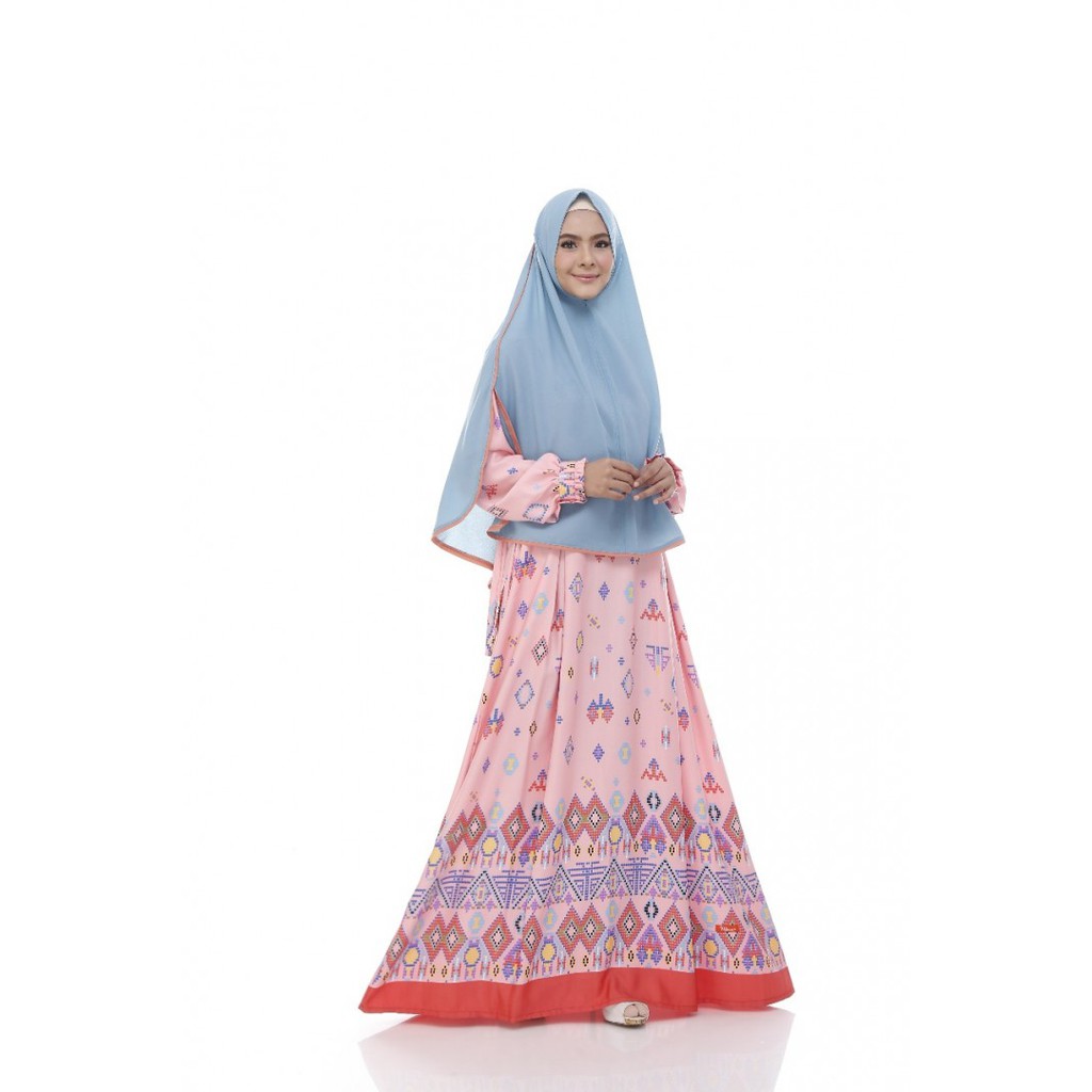 Baju Muslim Gamis Nibras Syar'i NS 40 Pink Bagus Murah