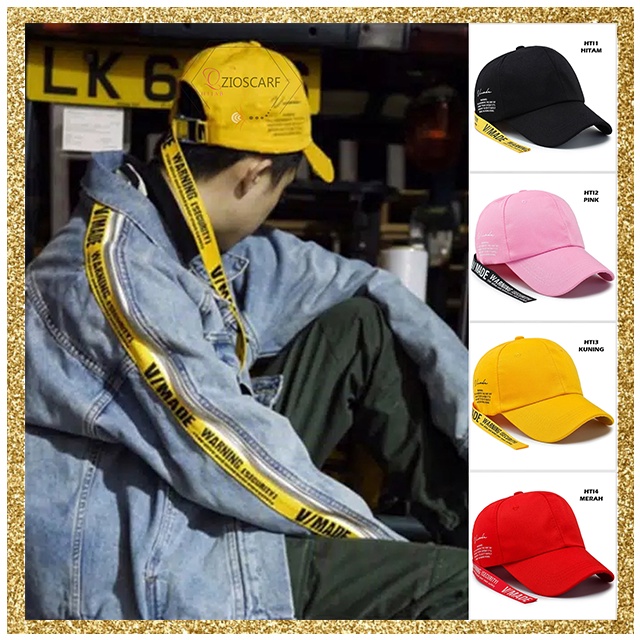 Topi Baseball PRIA WANITA Tali Panjang Korea FASHION Kpop HTI ZIOSCARF