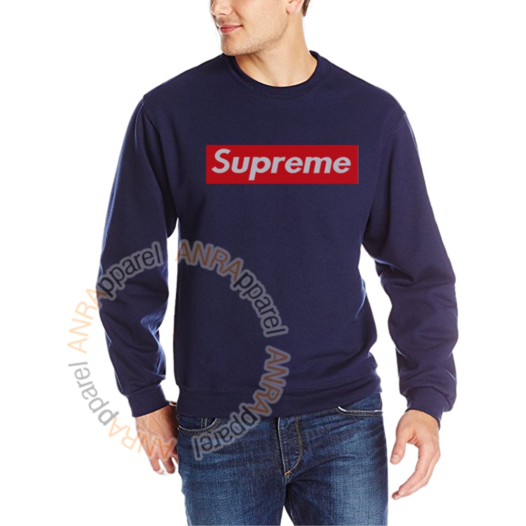 SWEATER BASIC SUPREME PRIA | Sweater Oblong Supreme Cowok