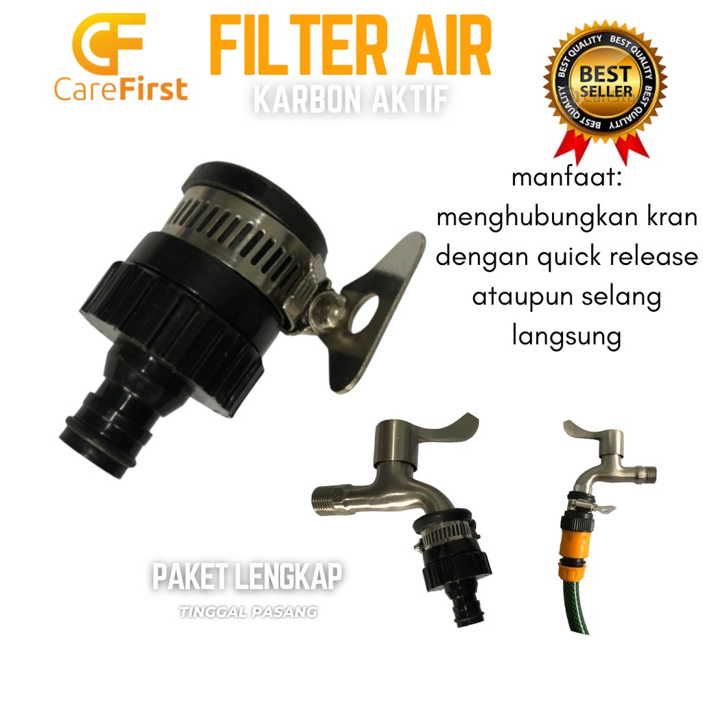 Konektor Universal Kran Air Selang Magic Hose Tap Adaptor Karet universal connector to quick release