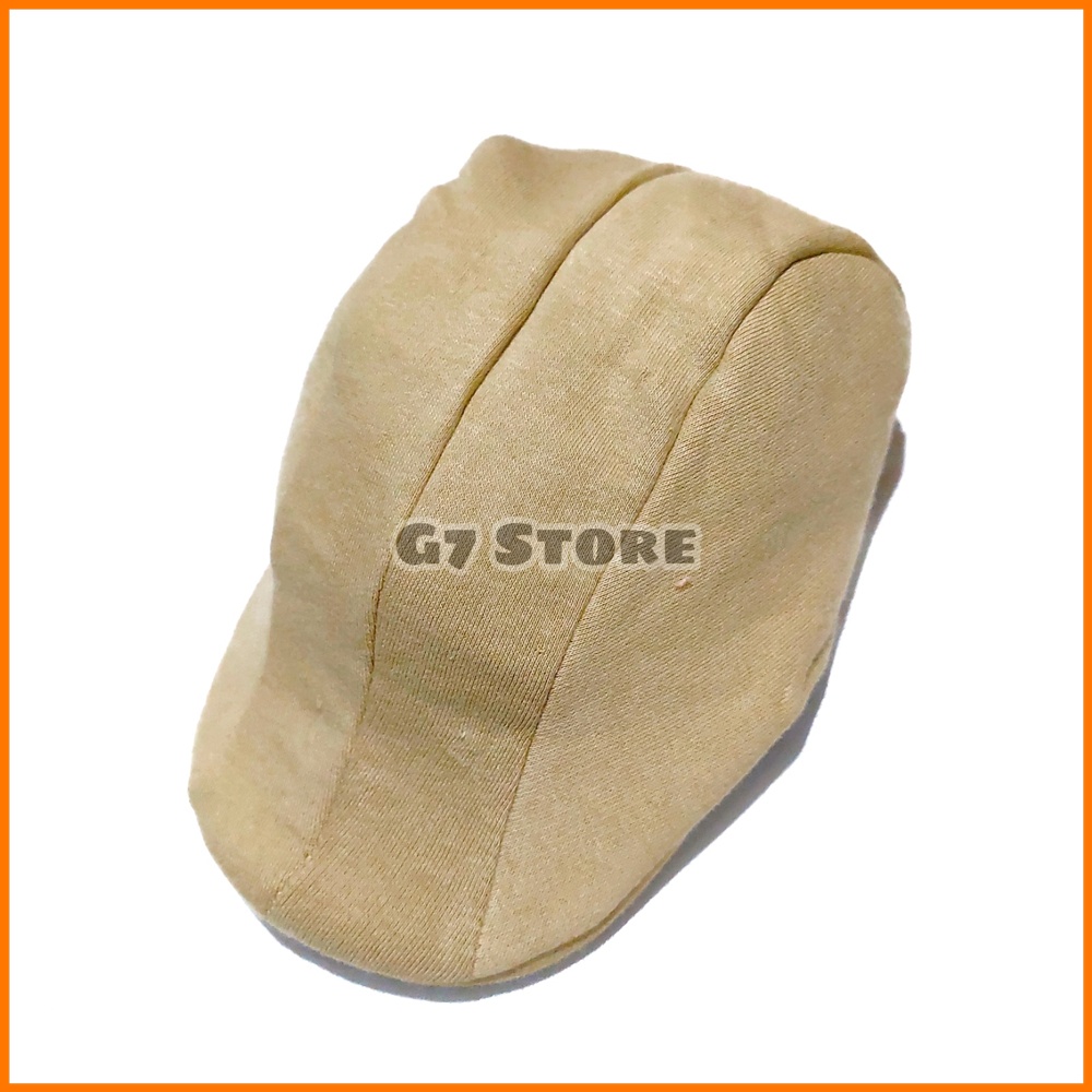 topi anak laki laki pet cowok keren murah lucu umur 1 2 3 tahun thn karakter baseball polos bagus-krem_