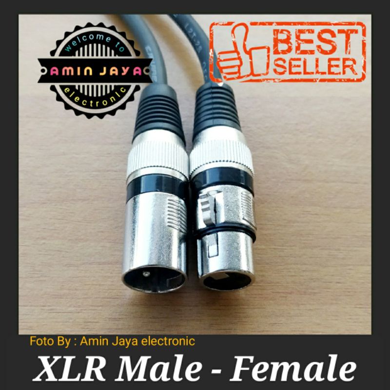 Kabel jack XLR male to female