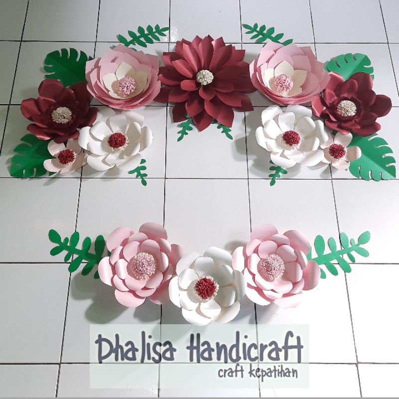 Paperflower Decoration | Dekorasi Bunga Kertas | Paper Flowers Murah | Dekorasi Dinding | Hiasan Kamar | Dekorasi Lamaran Simpel | Dekorasi Akad Nikah Simpel