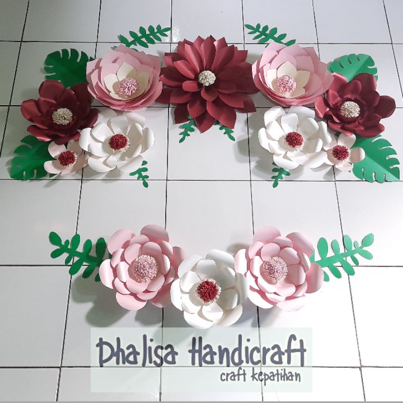 Paperflower Decoration | Dekorasi Bunga Kertas | Paper Flowers Murah | Dekorasi Dinding | Hiasan Kam