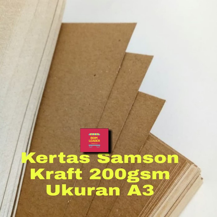 Jual Kertas Samson Kraft 200Gsm Ukuran A3 | Shopee Indonesia