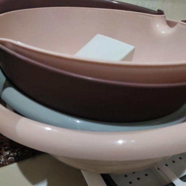 Baskom Cuci Buah Dan Sayuran Double Layer Plastik T1014