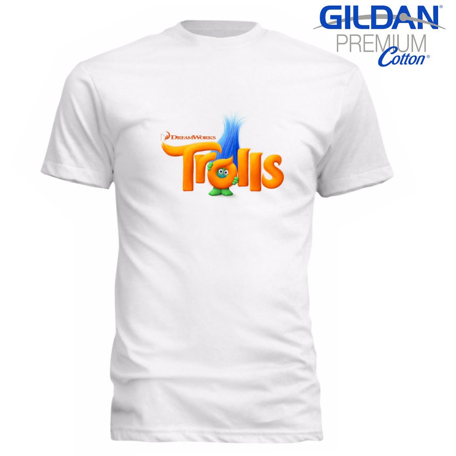 Kaos Gildan Trolls Kaos Pria Kaos Cotton Murah Shopee - cool shirt on roblox dreamworks