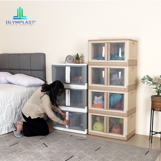 [Kepo.0] 4.Olymplast Folding Box - Storage Box Lipat Folding Container Box OFS OLYMPLAST Tempat Baju Tempat Barang Box Serbaguna Multipurpose Folding Cabinet