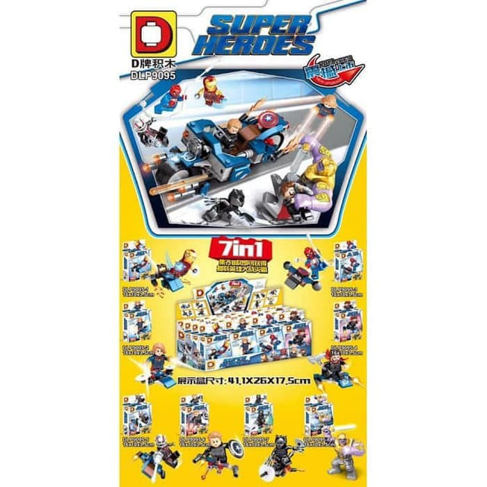 termurah Brick Lego Avengers End Game Fighting Thanos 7in1 Merk DLP 9095