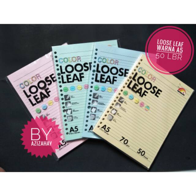 

LOOSE LEAF COLOR 50 LEMBAR