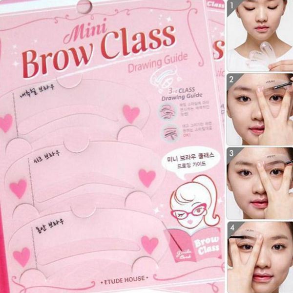 ETUDE MINI BROW DRAWING CLASS CETAKAN ALIS BROW STENCIL BISA DIPAKAI DENGAN EYEBROW PENCIL / POWDER