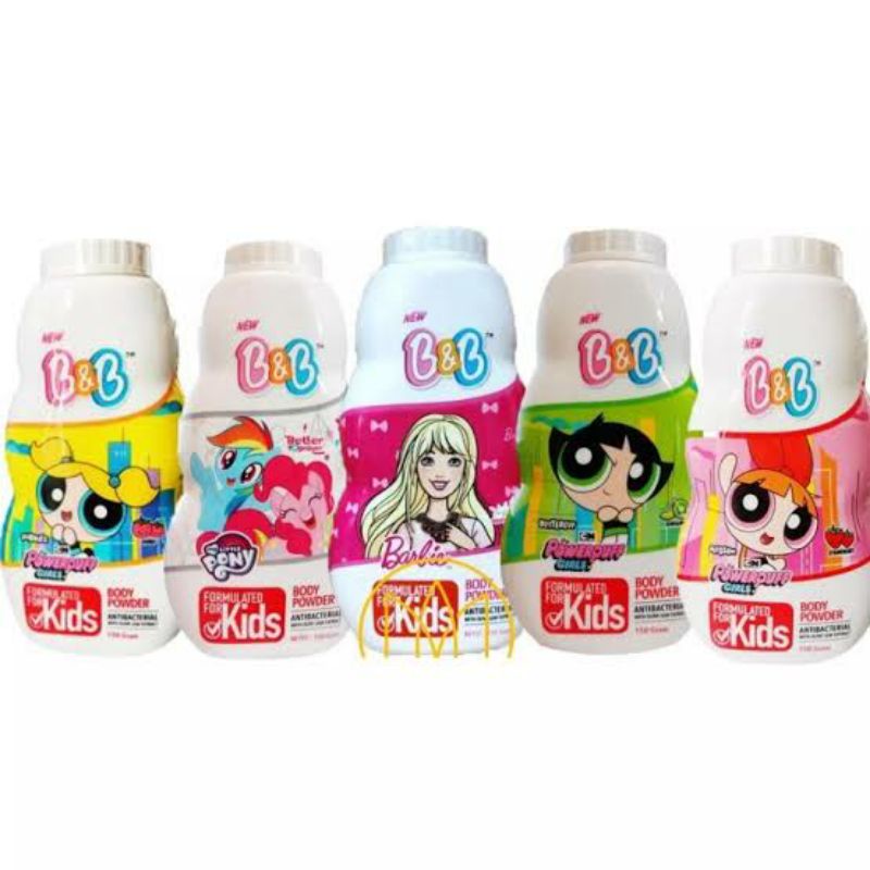 Bedak B&amp;B Kids Aroma Fresh Segar dengan Antibacterial Isi 150g