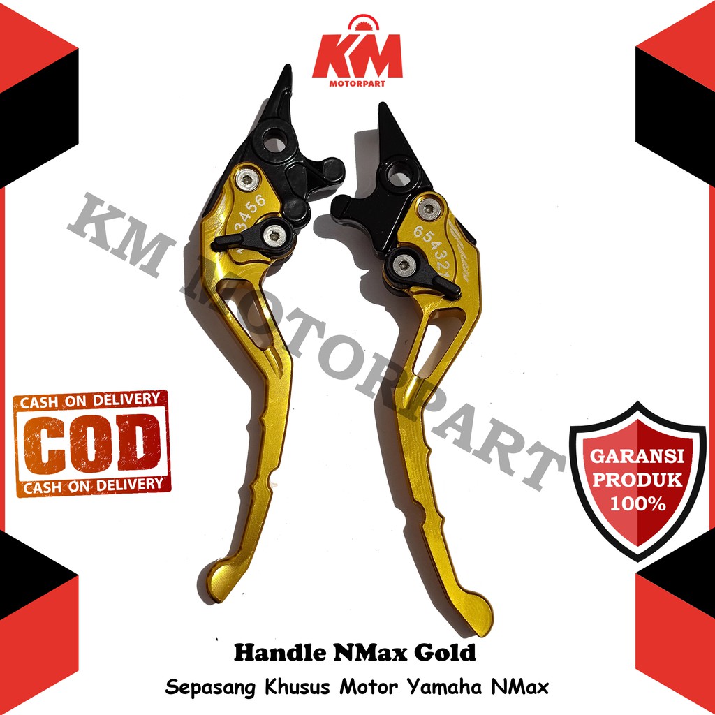 Handle Rem NMax N Max 2015 2016 2017 2018 2019 2020 Yamaha Handle Variasi Gold Merah Silver