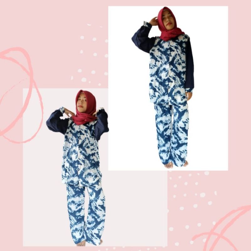 Setelan Tie Dye Rayon