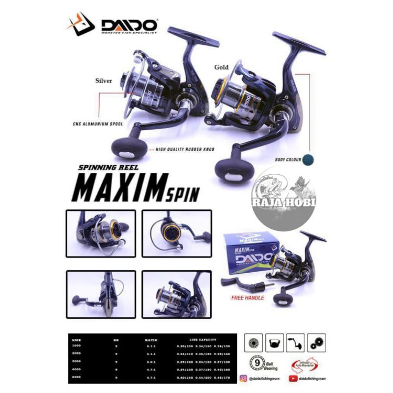 REEL DAIDO MAXIM SPIN 2000-6000