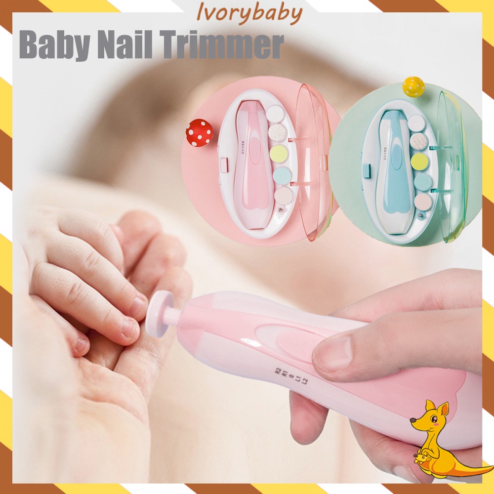 Ivorybaby Baby nail trimmer baby care gunting kuku bayi elektrik set alat kikir kuku bayi