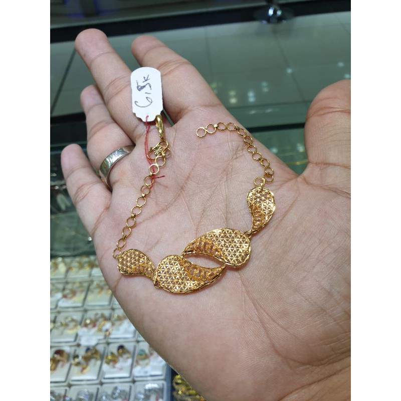 gelang emas 24k asli dari Arab