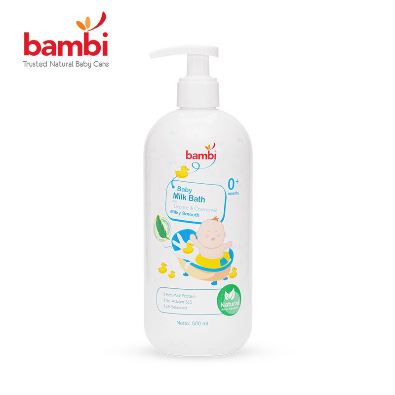 Bambi Baby Milk Bath Pump 500 ml / refill 450ml