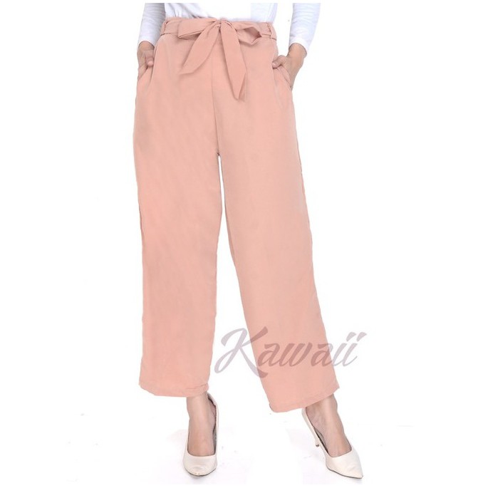 Belle Fashion Celana Kulot Polos Kerja Murah Wanita Belle Fashion Celana Kulot Polos Kerja Murah Wanita