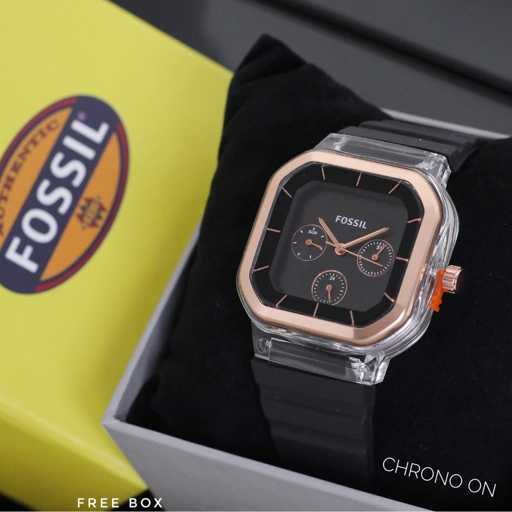 Jam Tangan Wanita Analog Tanggal,Hari,24Hours Chrono Aktif Free Box