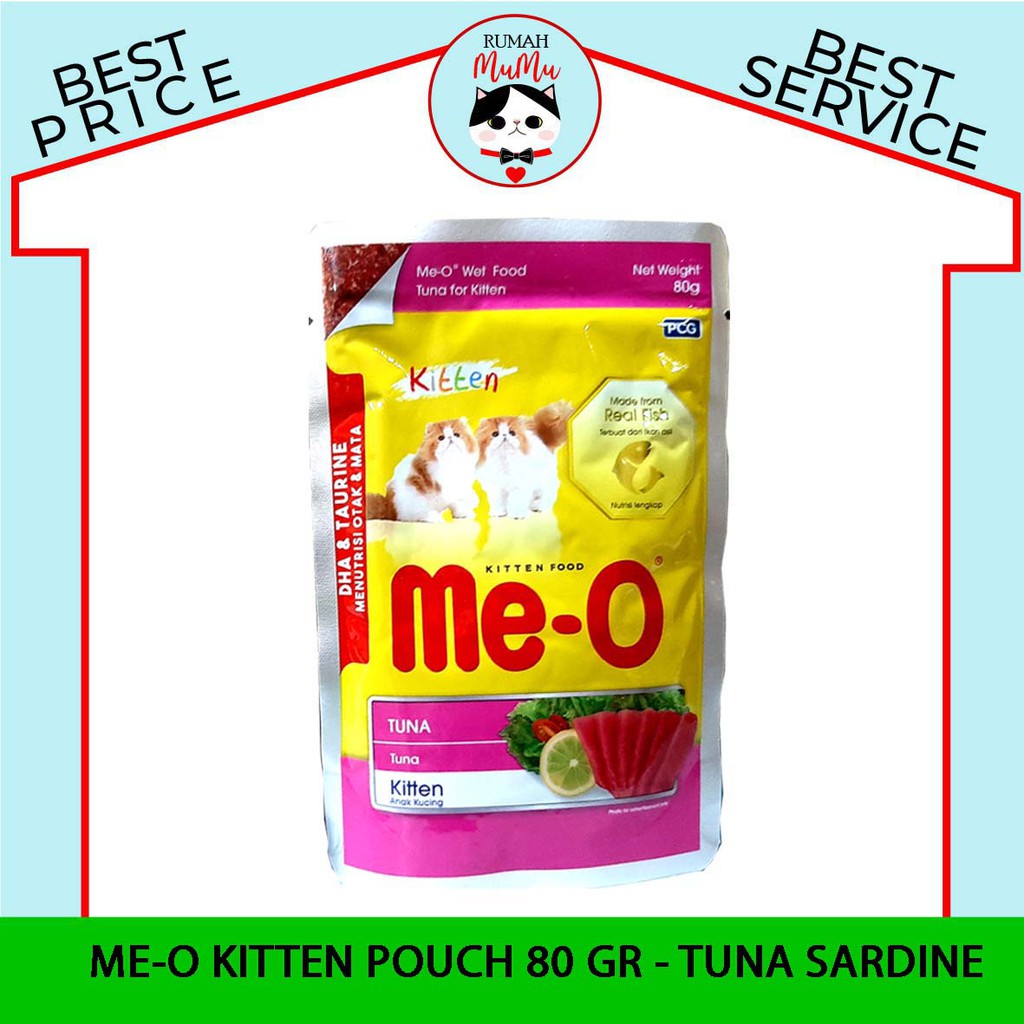 MAKANAN ANAK KUCING MEO POUCH 85gr KITTEN