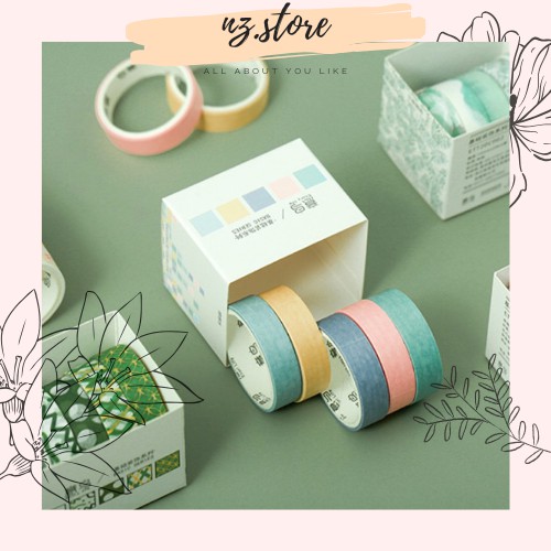 

[naza,id]Washi Tape Pattern Series 5r Rolls