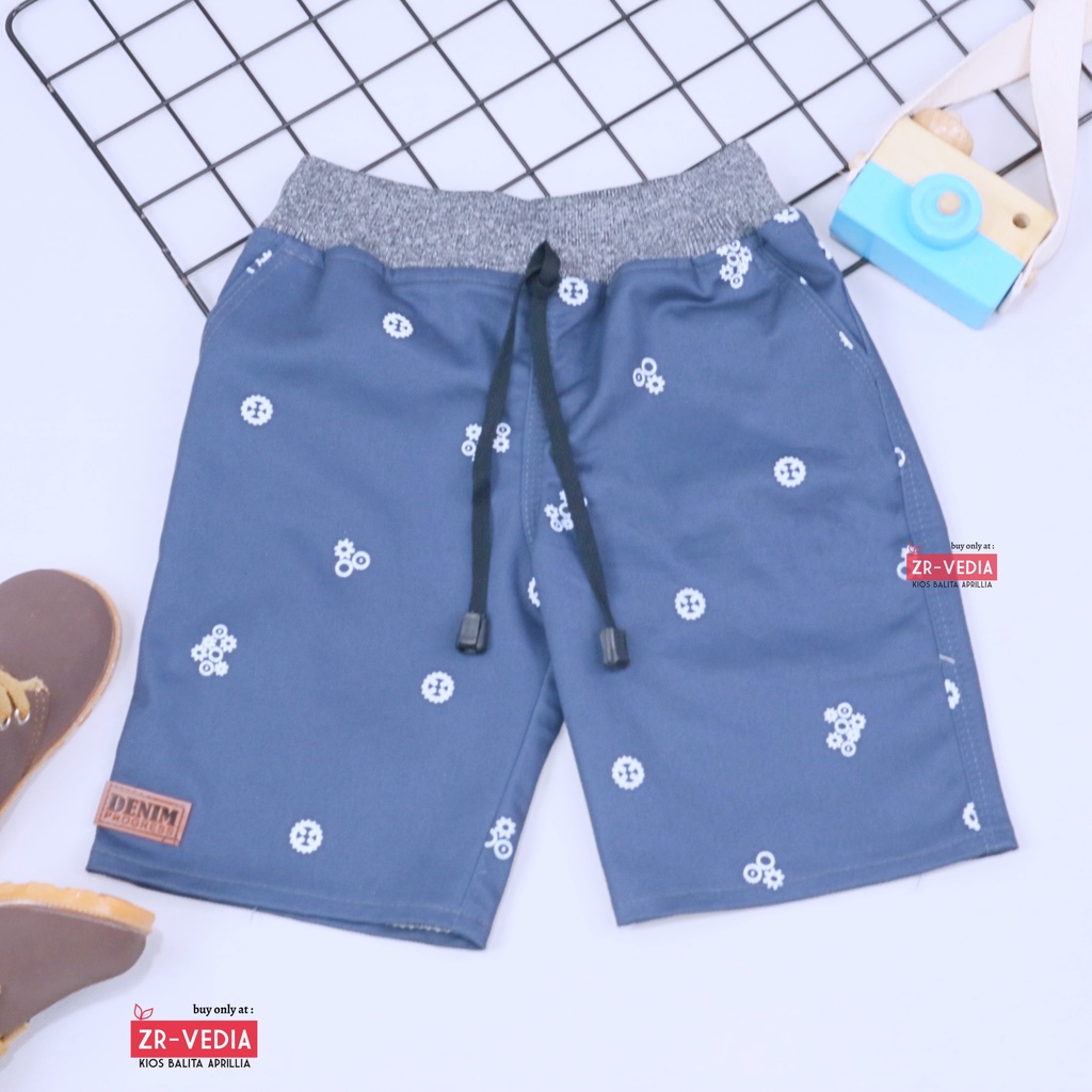 [MOTIF] Celana Pendek Daffa uk 1-12 Tahun / EXPORT Quality Bawahan Anak Laki Pants Semi Jeans Cowok