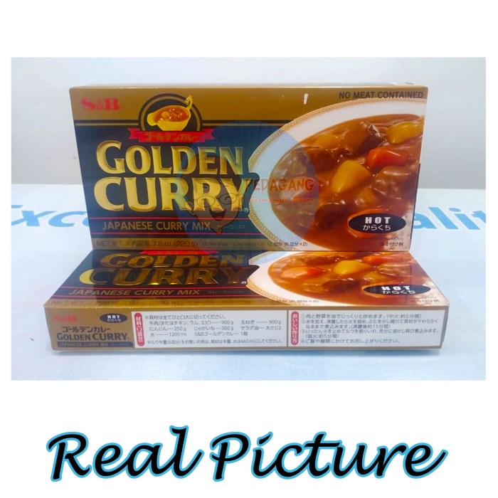 

Ready- S&B Golden Curry 220Gr Hot | Kari Blok | Kari Jepang | Kari Pedas