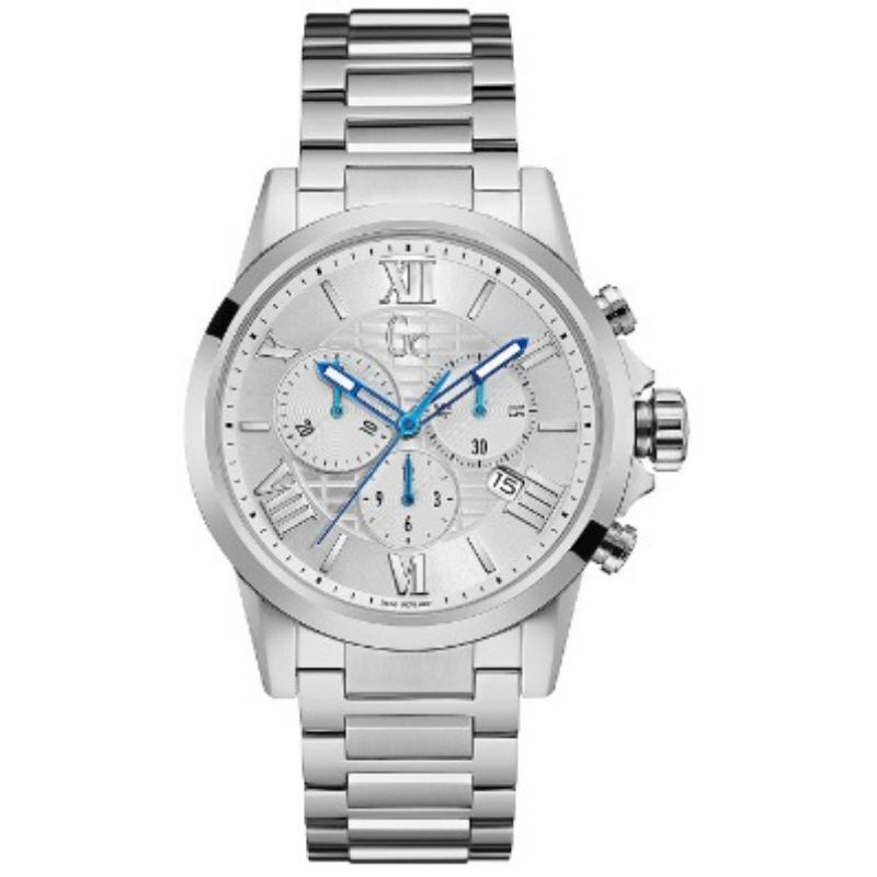Jam Tangan Pria Gc Y08007G1 Rantai Silver Original Swiss Made