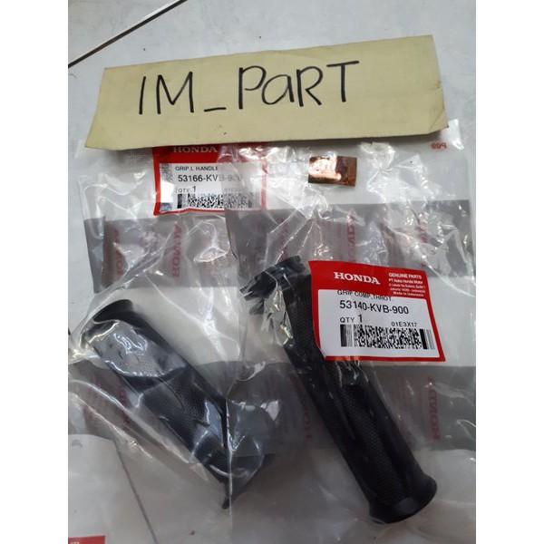 Best seller hand grip karet stang kanan kiri beat spacy vario 110 cw karbu 53140-kvb-900