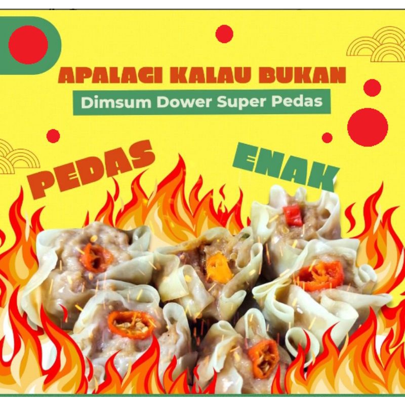 

TERLARIS !!! DIMSUM PEDAS - DIMSUM DOWER (DIMSUM AYAM dan CHILI OIL) HALAL MURAH ENAK AYAM > 90 % (GRATIS SAUS DIMSUM MURNI) KWALITAS RASA DIMSUM UNTUKMU MINIMAL 50 PCS