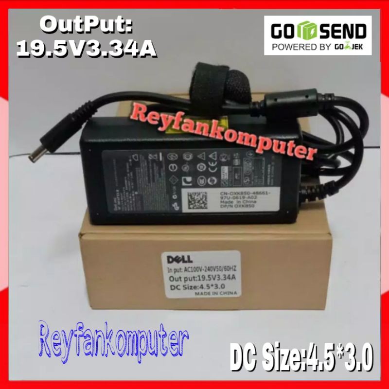 Charger Dell Vostro 14 3000 3458 19.5v3.34a