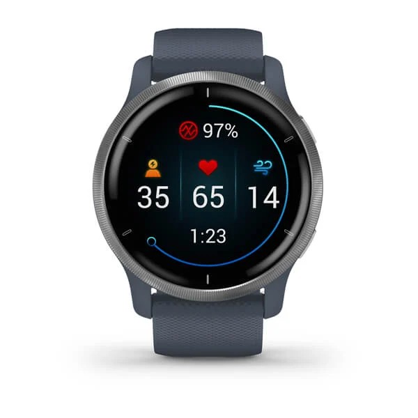 Garmin Venu 2 Series GPS WiFi Silicone Band - Garansi Resmi TAM 2 Tahun