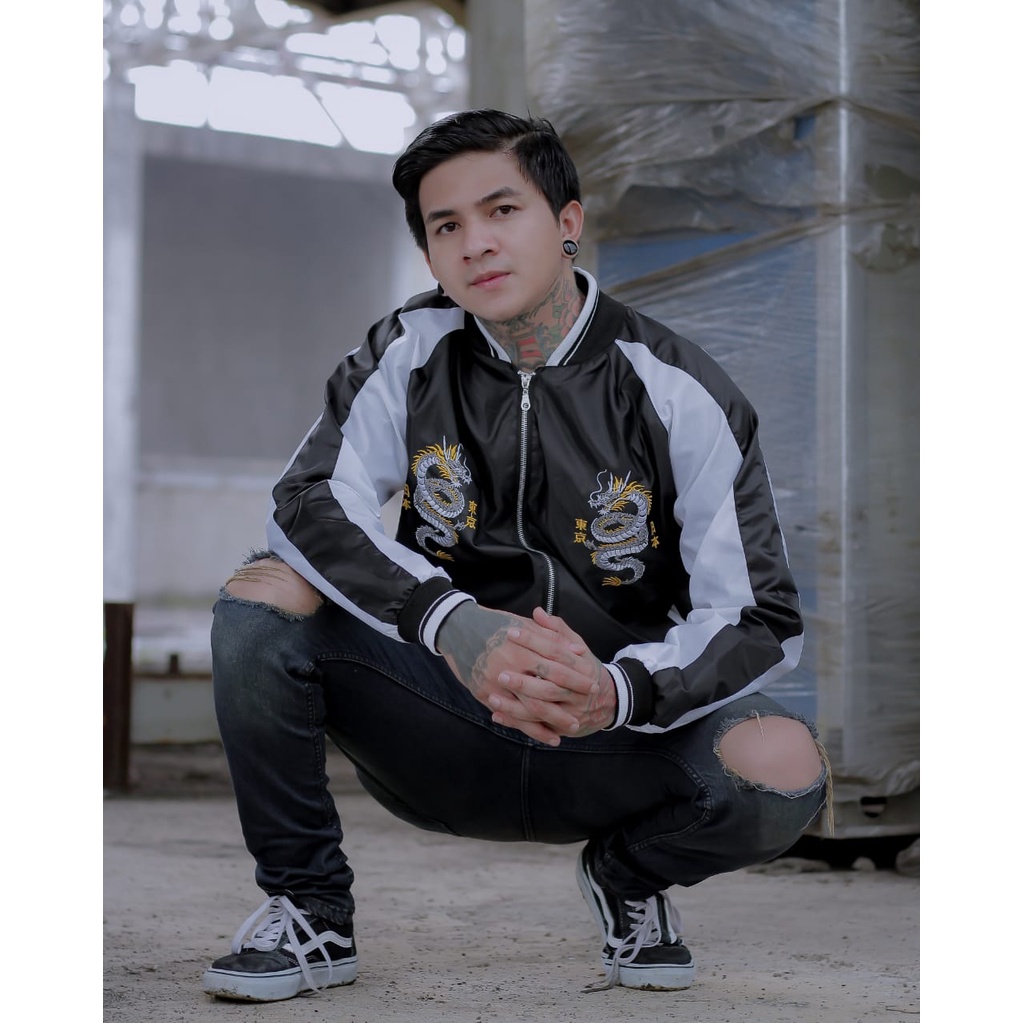 Jaket Sukajan Original Jepang/ Sukajan/ jaket sukajan/ Sukajan murayama/ Sukajan Jepang/ Sukajan Original Asli/ Jaket bomber pria/ Jaket Baseball pria