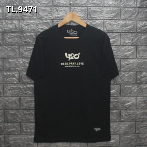  Baju  Kaos  Distro  420Father T shirt four Twenty Full Black 