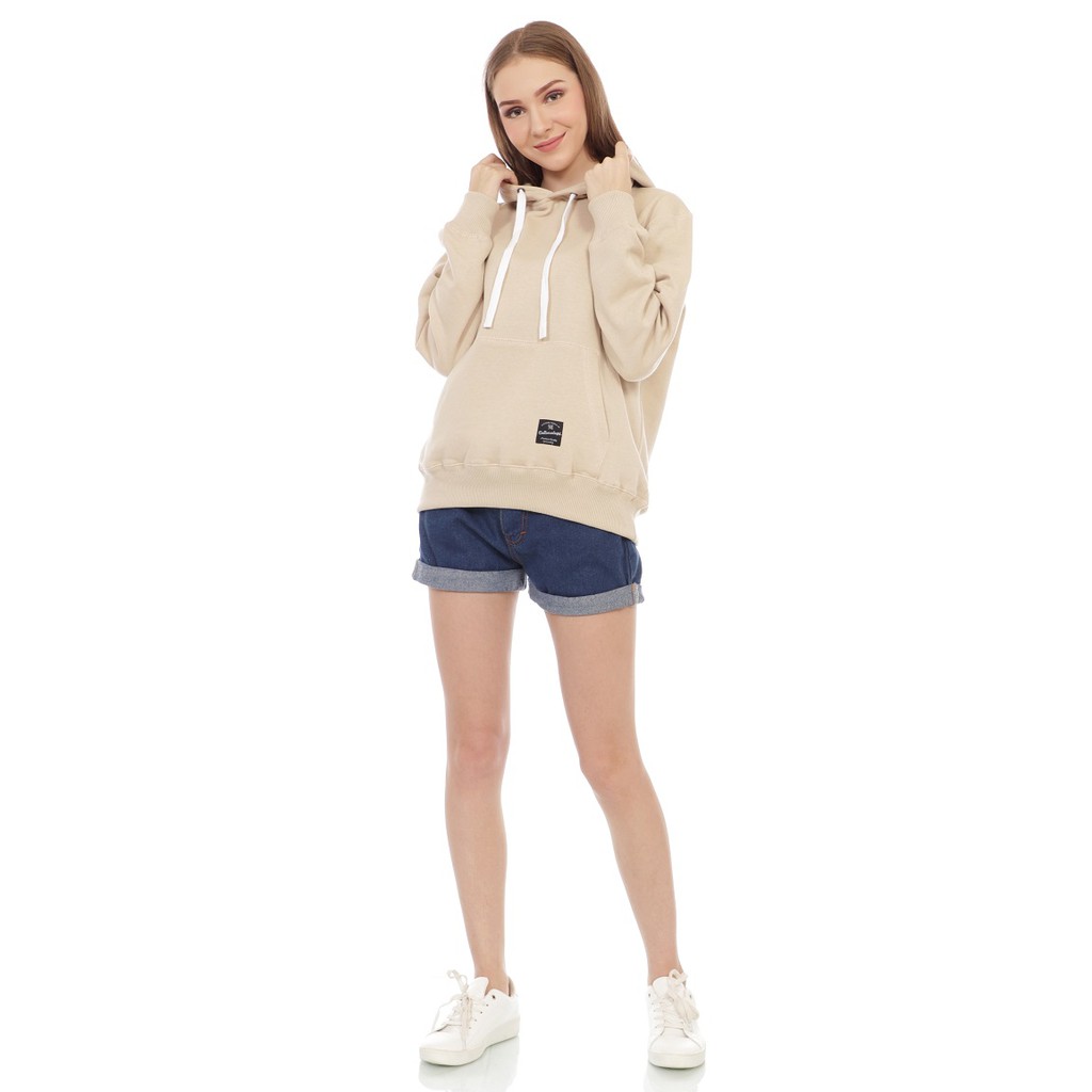 Cottonology Hoodie Wanita Hana Krem-2