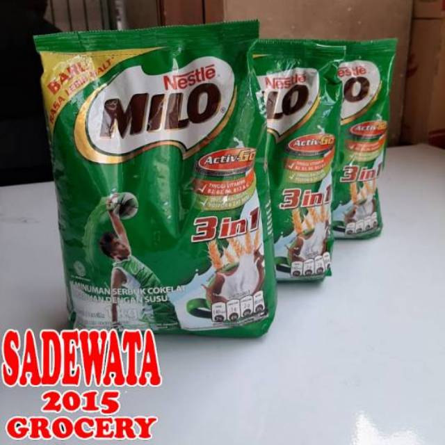 

Milo 3 IN 1 AKTIVE GO 1KG / 1000gr