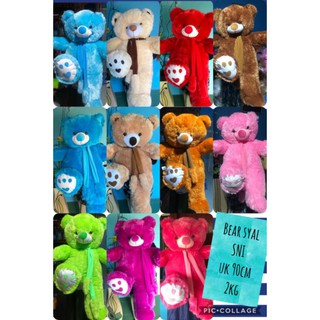 [BISA COD] BONEKA TEDDY BEAR JUMBO 1M TERMURAH BONEKA BEAR TELAPAK LOVE